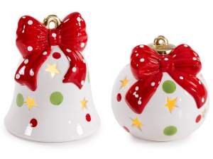 Decori con luci in ceramica