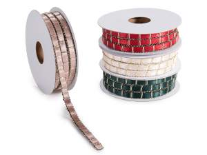 wholesale christmas ribbon gold thread