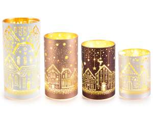 Lámparas / decoraciones luminosas de vidrio