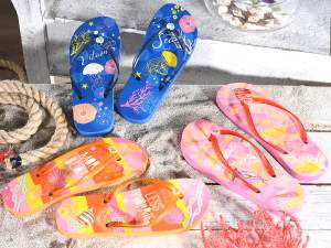 Wholesale women's glitter flip flops