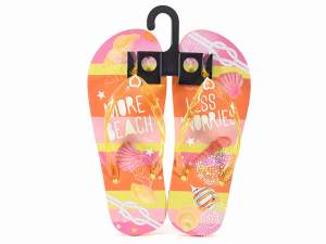 Wholesale women's glitter flip flops