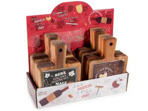 Wholesaler acacia wood cutting board aperitif