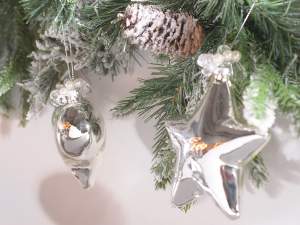 Ingrosso addobbi albero cuore stella vetro
