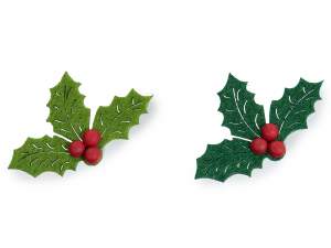 en-gros Holly cu doua fe?e decora?iuni de Craciun