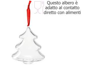 Ingrosso albero natale contenitore apribile