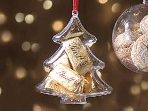 Ingrosso albero natale contenitore apribile