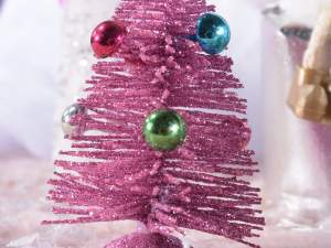 Grossista alberi natale glitter decori