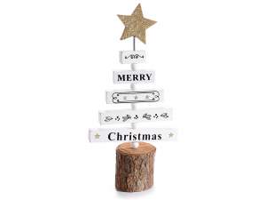 Grossisti albero natale legnetti decori