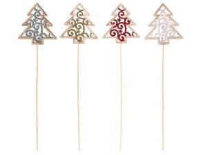 Grossista alberi natale stick legno