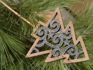 Grossista alberi natale stick legno