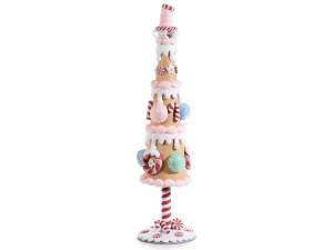 Grossista decoro albero glassato dolci natalizi