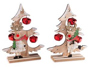 ingrosso decoro natale albero legno