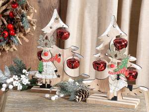 ingrosso decoro natale albero legno