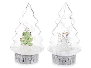 Grossisti alberi Natale vetro luce led