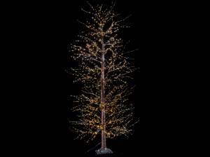 ingrosso albero natale con luci nei rami