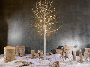 ingrosso albero luminoso effetto betulla