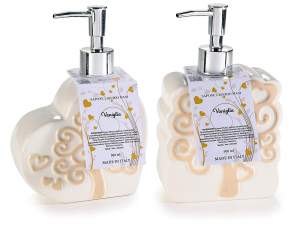 wholesale ceramic vanilla soap dispenser