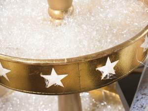 Grossista natale alazata centro tavola oro