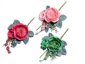 Ingrosso anemone artificiale stoffa