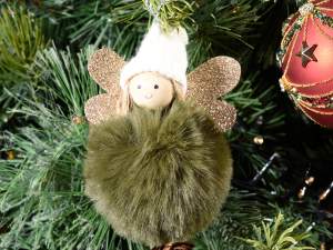 Ange en feutre pour décorer votre arbre de Noël - Happy Fiesta