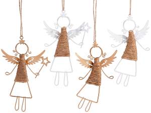 décorations d'arbre de Noël en gros avec des anges