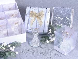 Vente en gros Anges en verre de Noël