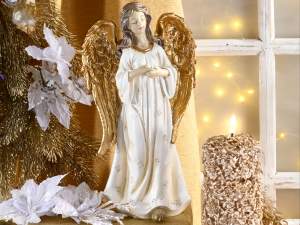 Alas de ángel doradas de resina al por mayor