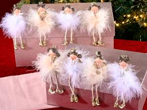 Mayorista de plumas de resina para faldas de ángel