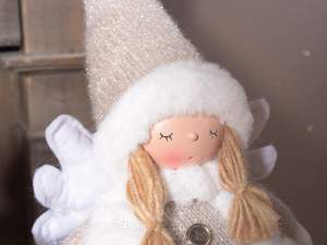 Wholesale angel fabric light window decoration