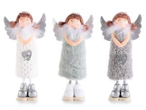 wholesale eco fur christmas angels