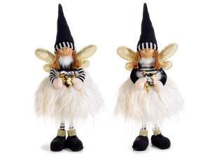 Wholesale Christmas angels with golden decorations