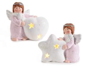 Ingrosso angelo decorativo glitter
