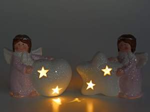 Ingrosso angelo decorativo glitter