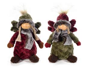 Grossista angeli pelliccia decori natale