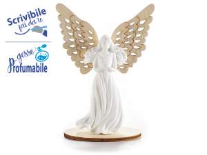 Ingrosso angioletti gesso legno intagliato