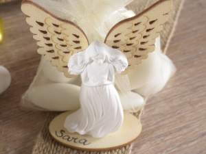 Ingrosso angioletti gesso legno intagliato