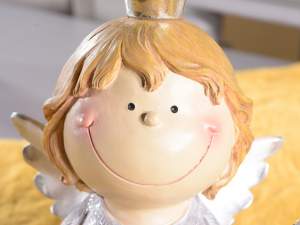 Ingrosso angeli natale glitter