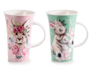 Cana din portelan cu decor „Bunny”.