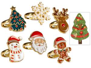 Anillo navideño ajustable al por mayor