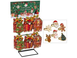 Anillo navideño ajustable al por mayor