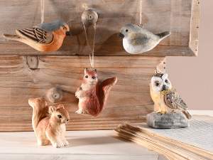 décorations d'animaux des bois en gros suspendues