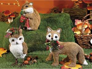 animaux décoratifs en fibre en gros