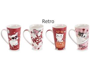 Animal design porcelain mugs wholesaler