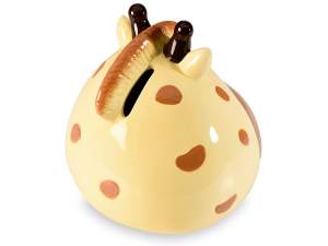 wholesale ceramic piggy bank zebra giraffe childre