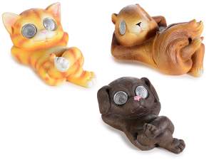 ingrosso animali decori giardino luce solare