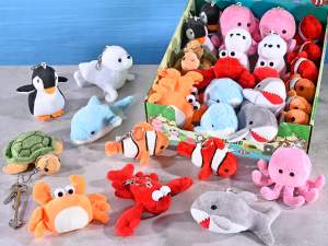 ingrosso peluche porta chiavi pesci