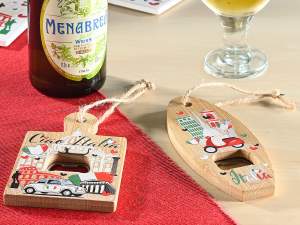 ingrosso apri bottiglie love italia legno