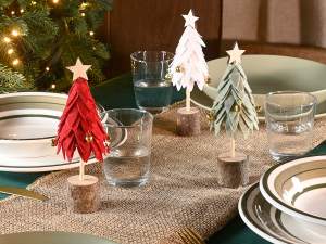 Mayorista Árbol de Navidad de madera y tela