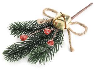 Artificial Christmas garlands and flowers