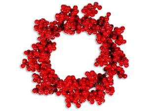 Artificial Christmas garlands and flowers